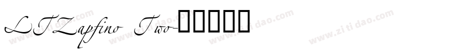 LTZapfino Two字体转换